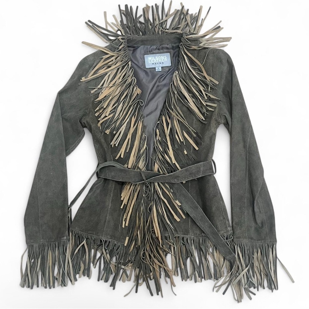 SOLD: Vintage Wilsons Leather Fringe Jacket